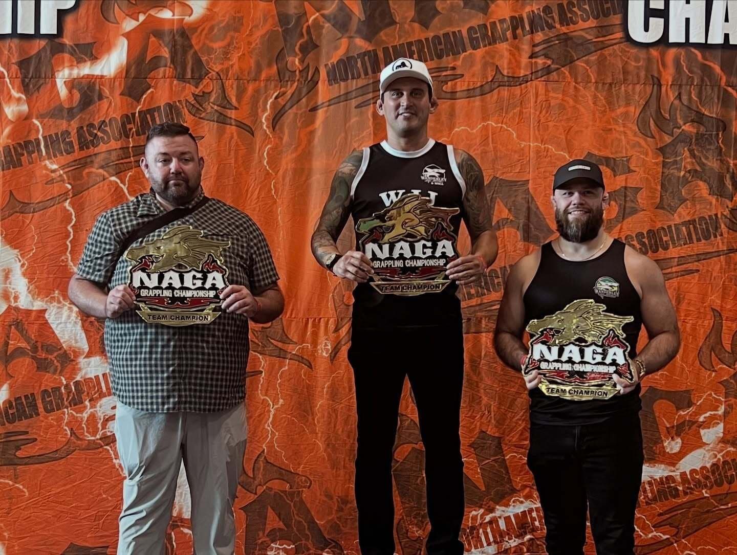 NAGA Grappling Championship team champion belts