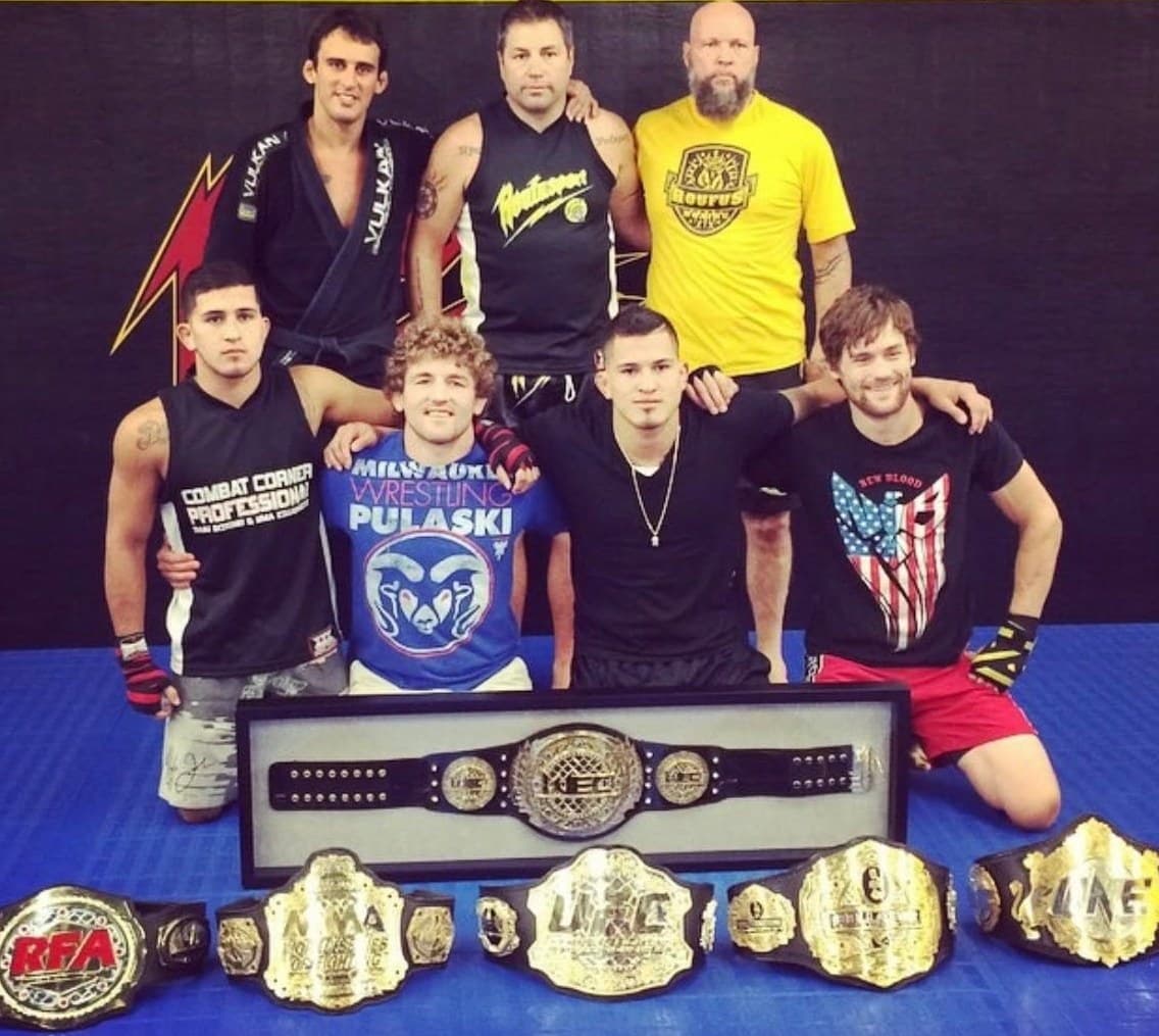 MMA training action photo